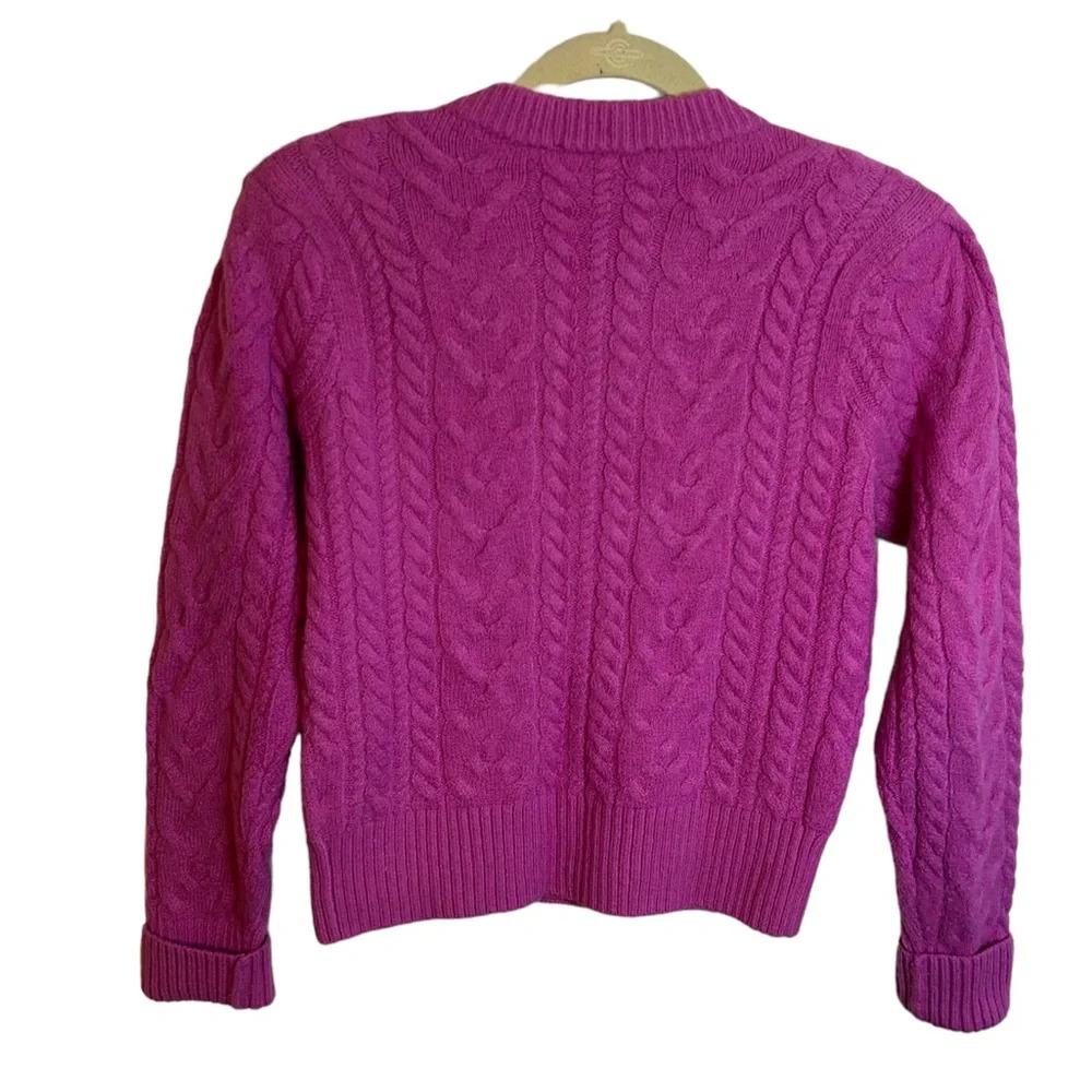 SOMETHING NAVY WOOL BLEND CARDIGAN - Picture 2 of 4